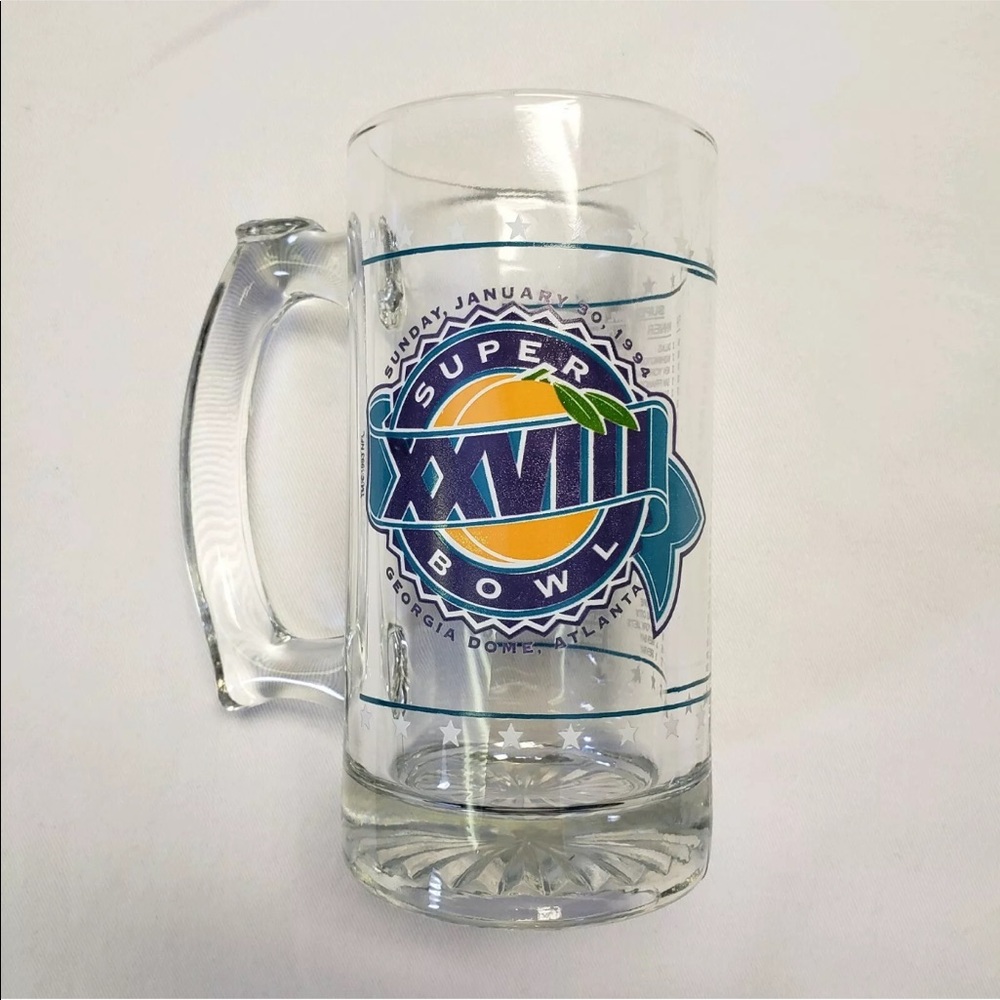 Super Bowl XXVIII 28 Georgia Dome 1994 Glass Mug